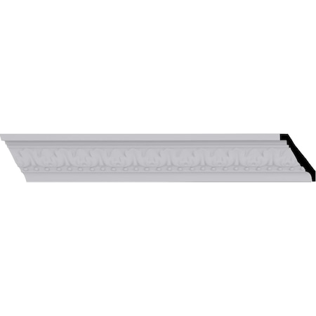 Ekena Millwork 2 3/8"H x 2 3/8"P x 3 1/4"F x 94 1/2"L, (1 1/2" Repeat), Nadia Crown Moulding MLD02X02X03NA